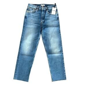 RE/DONE high-rise stove pipe jeans, indigo storm, women’s size 29 NWT!